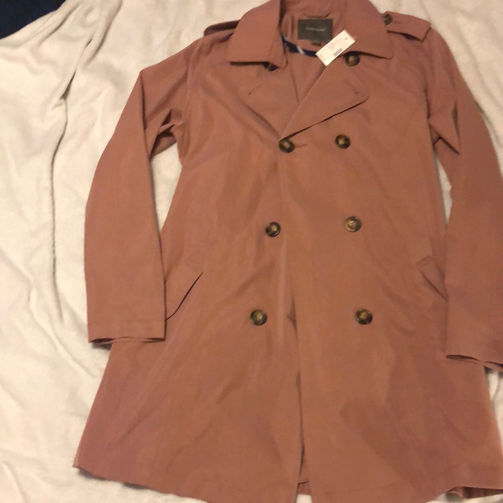 Maurices Pink Trench Coat